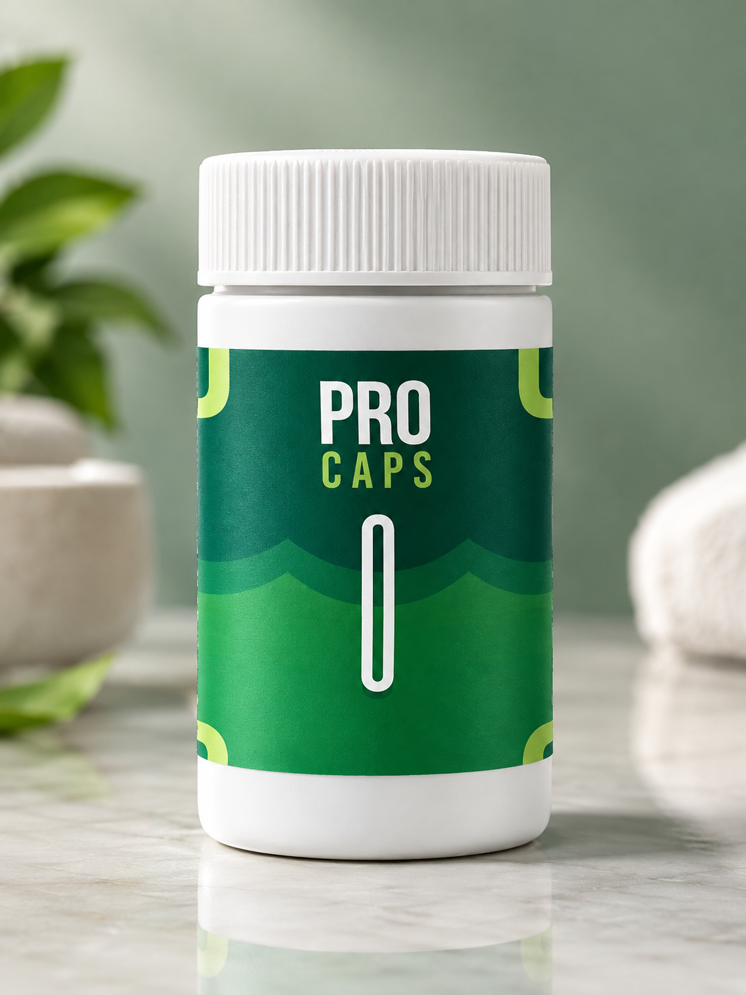 Pro Caps ürün şişesi